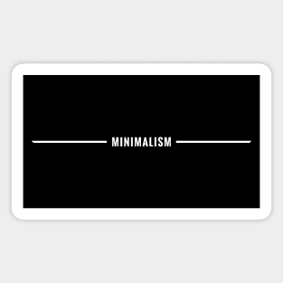 Double Lined Minimalism #2 (White version) - Minimal DM Magnet